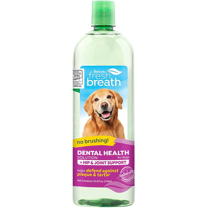 Tropiclean Water Add Plus Hip&Joint - natural water additive for oral hygiene with glucosamine.