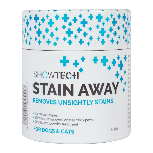 Show Tech+ Stain Away - whitening powder for stains and discolorations, for dogs and cats.
