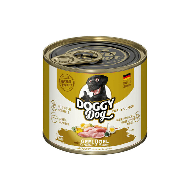 Doggy Dog Poultry Puppy/Junior - grain-free wet food for puppies, with poultry.