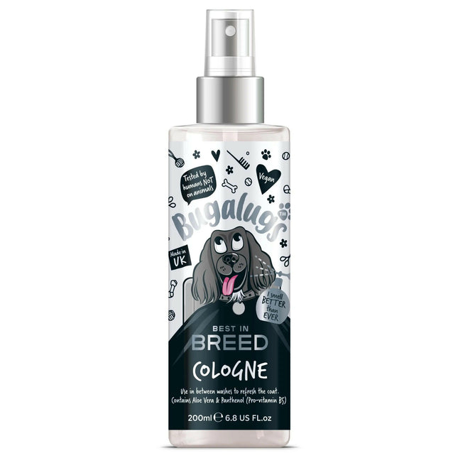 Bugalugs Best in Breed Cologne - scented refreshing spray for dogs.