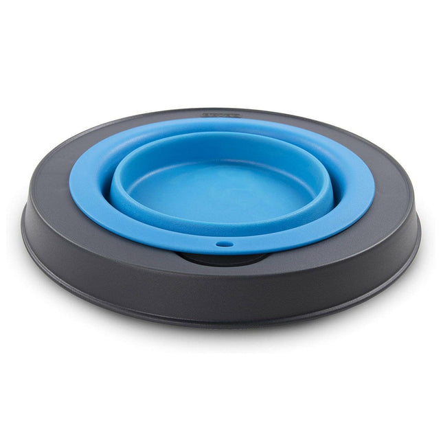 Dexas Popware Collapsible Raised Feeder - collapsible raised bowl for dogs.