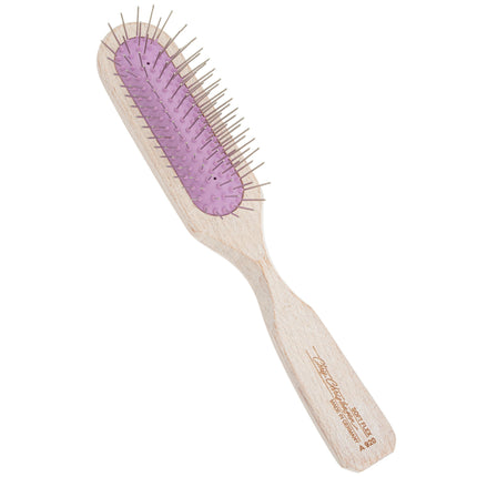 Chris Christensen Brezzy Oblong Brushes - high-quality wooden brush with metal pins - purple.