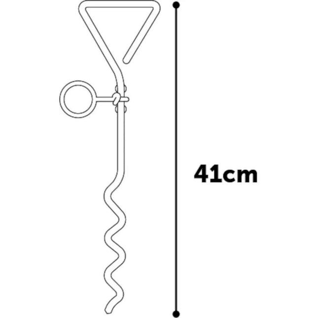 Flamingo Tie Out Stake Pina - metal stake for tying up your dog.