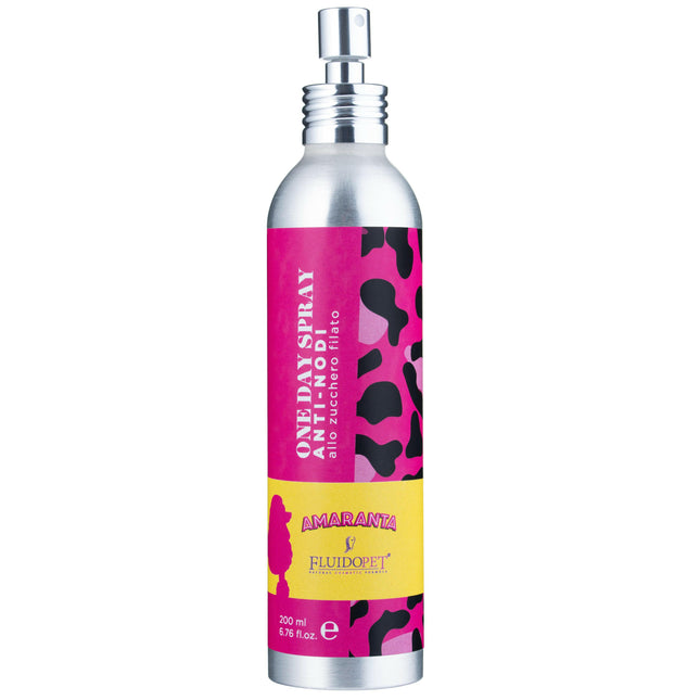 FluidoPet One Day Spray Amaranta - spray that facilitates detangling of dog and cat fur, with a cotton candy scent..