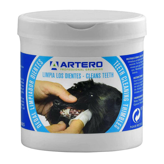 Artero Teeth Cleaning Wipes 50 pcs - wipes for cleaning teeth for dogs and cats.