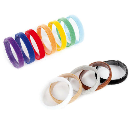 Record ID Collars - colorful identification collars for puppies, Velcro fastened, 12 pcs.