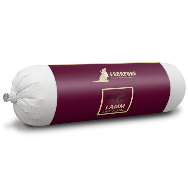 Escapure Lamb Sausage - wet food for dogs, meat stick, lamb.