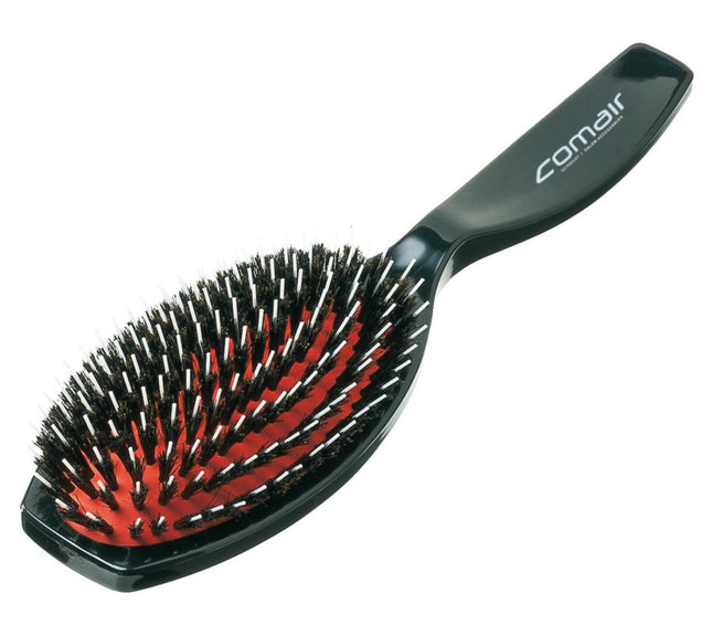 Comair Oval - large plastic brush with wild boar bristles and nylon.