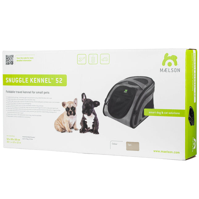 Maelson Snuggle Kennel - high-quality fabric carrier for dogs or cats.