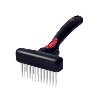 Ideal Dog telescopic slicker brush for dogs and cats, 13 rotating, pneumatic (retractable) bristles.