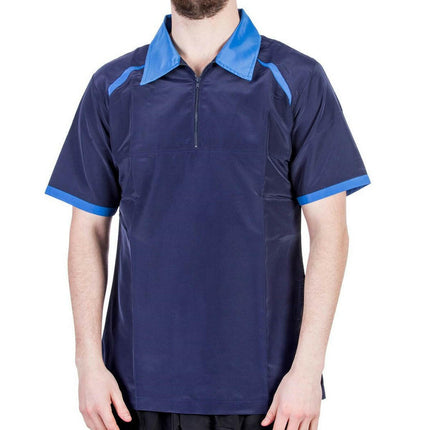 Groom Professional Lucco - men's short-sleeve grooming sweatshirt, navy blue.