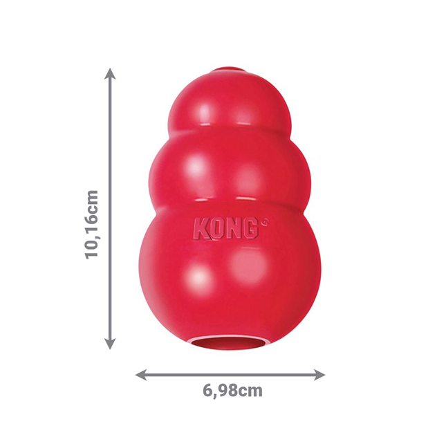 Kong Classic - rubber dog toy, original, - 10cm.