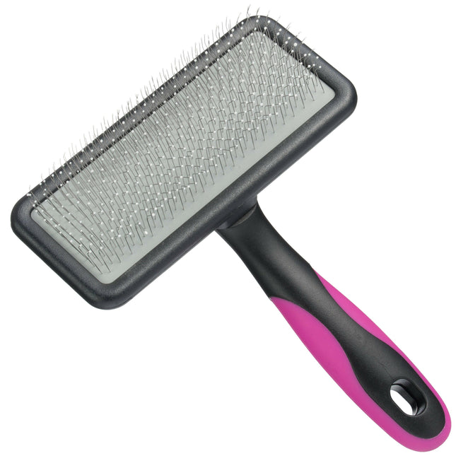 Blovi Large Ball Pin Slicker - large pin brush with safe pins for poodles.