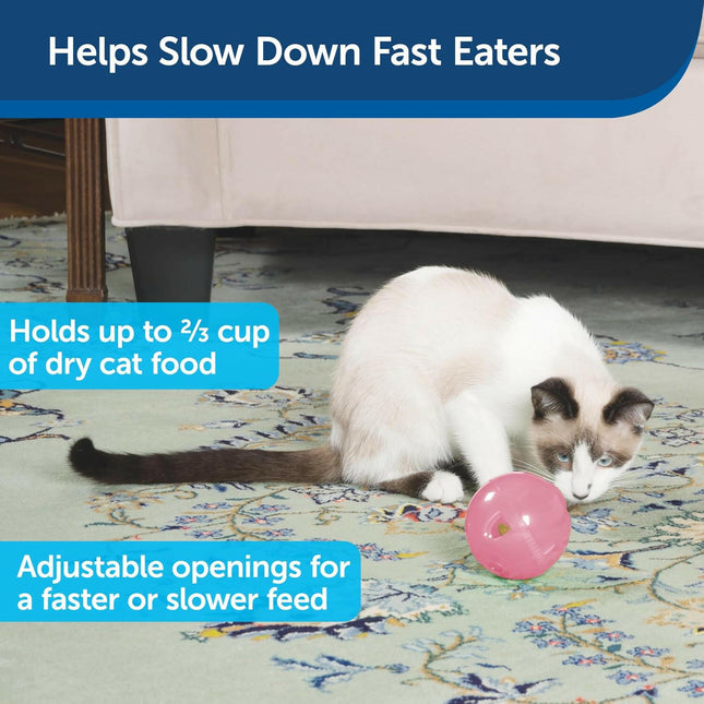 PetSafe SlimCat Interactive Feeder - treat toy for cats, slow feeder for cats.