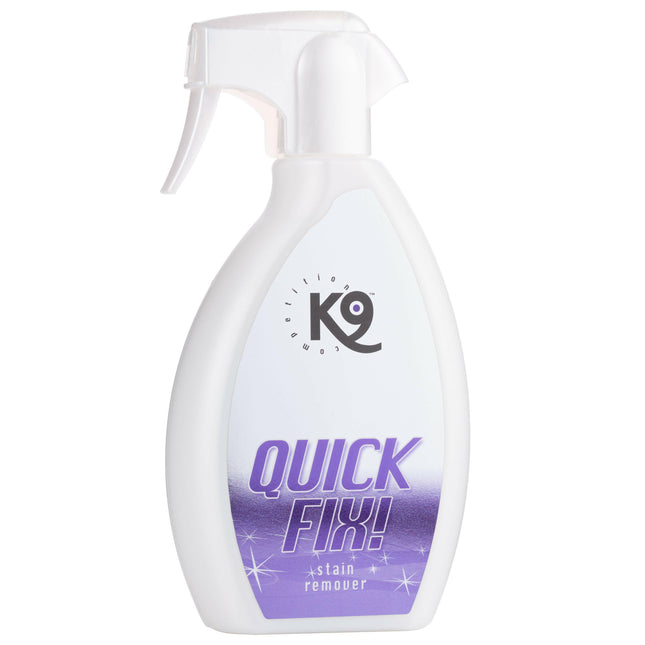 K9 Quick Fix Stain Remover - dry shampoo for light-colored dogs and horses.