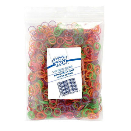 Thin Latex Bands Show Tech Light - 1000 pcs, diameter.