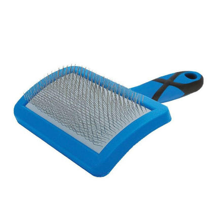 Groom Professional Soft Curved Slicker Brush - Soft Poodle Brush.