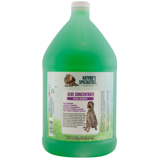 Nature's Specialties Aloe Concentrate Shampoo - texturizing shampoo for rough dog and cat fur, concentrate 1:16.