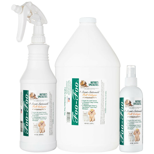 Nature's Specialties Foo Foo Fall Cologne - fragrance water for dogs and cats, with a lemongrass scent.