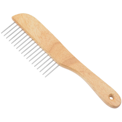 Miranda Wooden Handle Comb with Teeth.
