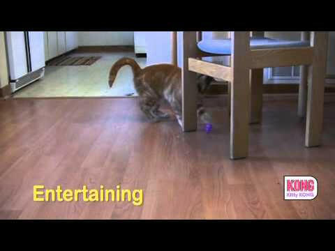 KONG Cat Kitty - treat toy for cats, KONG rubber snowman.