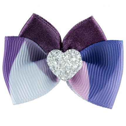 Blovi Bow Glamour purple-lavender bow with a heart.