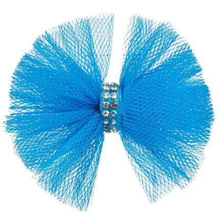 Blovi Bow tulle bow with rhinestones.