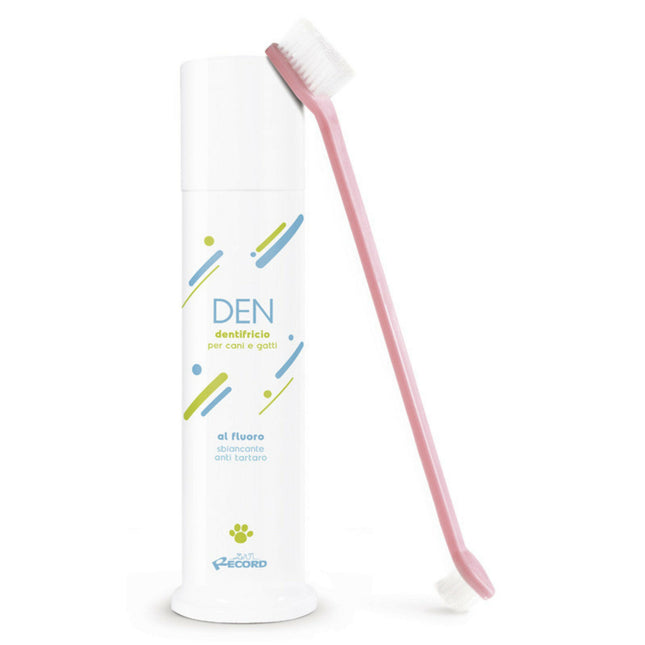 Record Dental Care Kit - toothbrush and toothpaste for dogs and cats.