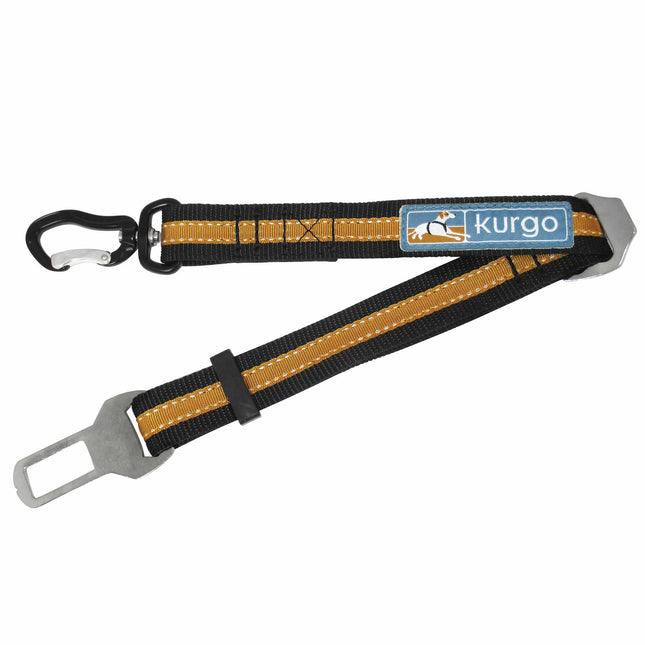 Kurgo Direct to Seatbelt Swivel Tether - adjustable car seat belt for dogs, swivel carabiner.