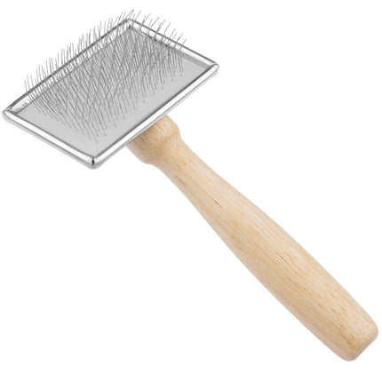 Slicker Brush XS - wooden brush for miniature breeds.