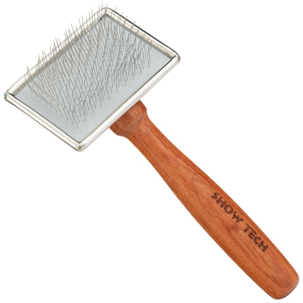 Show Tech Slicker Brush Rosewood XS - Poodle Brush made of Rosewood.