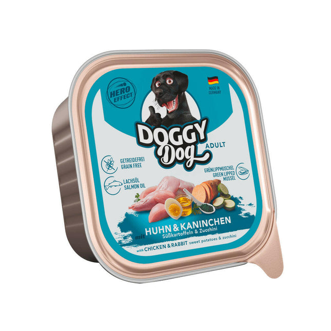Doggy Dog Chicken & Rabbit - grain-free wet dog food with chicken and rabbit.