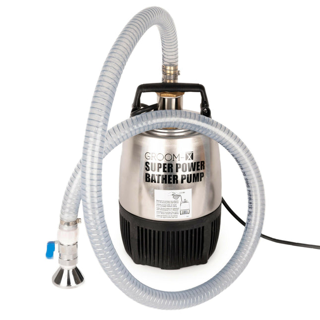Groom - X Super Power Bather Pump - professional pressure bathing kit for pets.