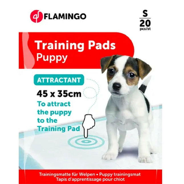 Flamingo Training Pads Attractant 20 pcs - dog urination mat with attractant.