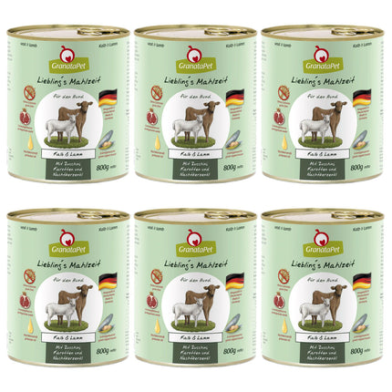 GranataPet Veal & Lamb - grain-free wet dog food, veal and lamb.