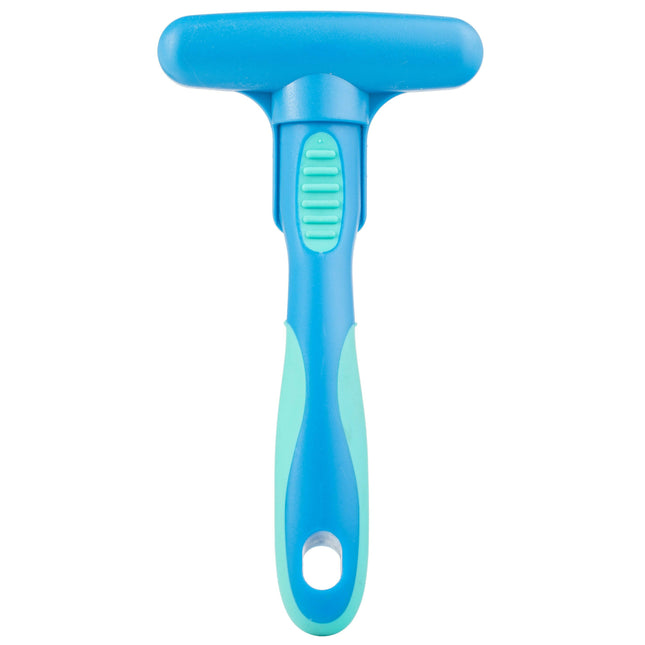 Vivog double slicker brush, crosswise with rotating teeth.