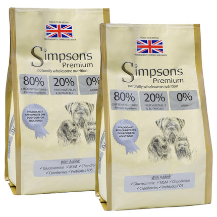 Simpsons Premium 80/20 Adult Meat & Fish - dog food, meat and fish.