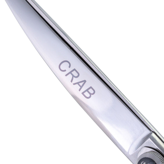Geib Crab Curved Scissors Level 1 - curved scissors for animal grooming with a single-sided micro-grind.