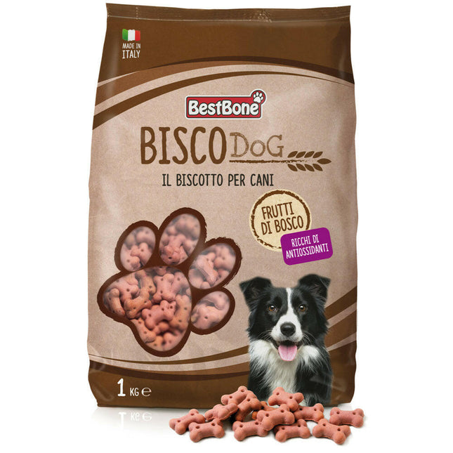 Best Bisco Dog Mixed Berry - antioxidant-rich fruity treats for dogs - Weight:.