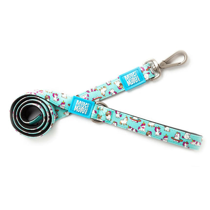 Max&Molly Short Leash Unicorn - colorful urban leash for dogs, unicorn pattern, 120cm.