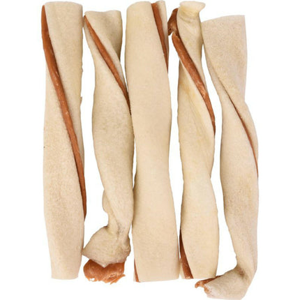 Flamingo R'hide Twisted Snack - dog treat, twisted stick with duck.