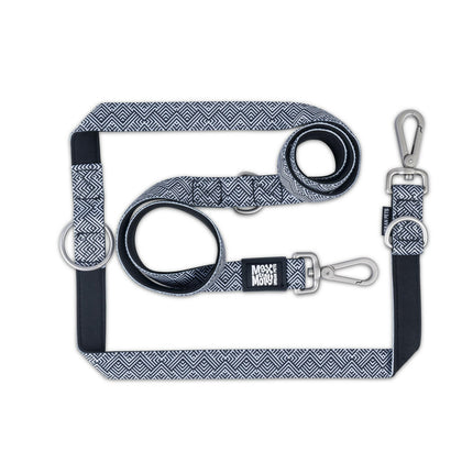 Max&Molly Multi-Leash Mykonos - Adjustable Dog Leash, Greek Pattern, 200cm.