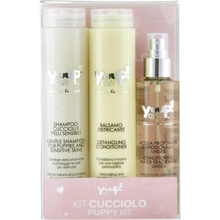 Yuup! Home Puppy Kit - puppy grooming set, shampoo + conditioner + perfume.