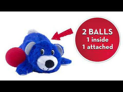 KONG Cozie Pocketz Fox - plush toy for dogs, fox with balls.