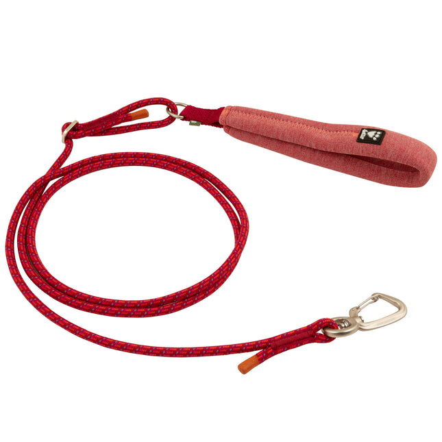 Hurtta Adjustable Rope Leash Eco Beetroot - adjustable rope leash with a soft handle for dogs, raspberry.