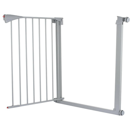 Flamingo Pet Gate Salus Grey - metal pet gate for dogs.