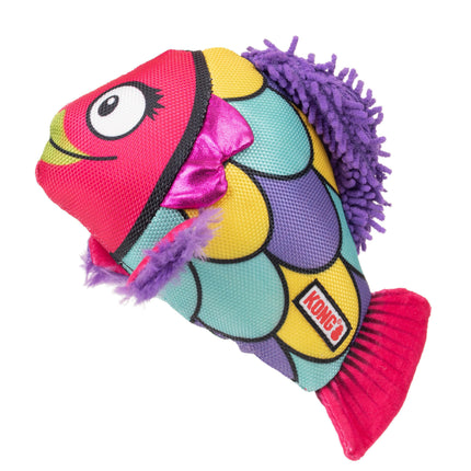 KONG Reefz Fish - toy fish for small dogs, with a squeaker.