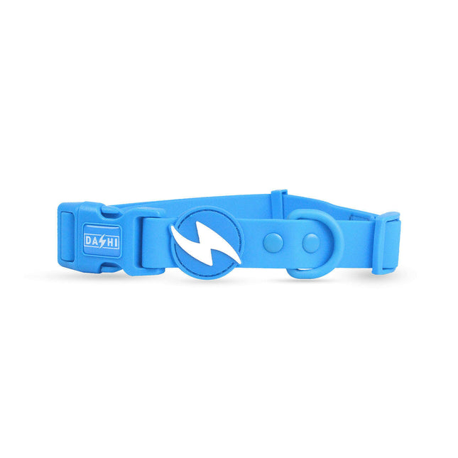 Dashi Colorflex Collar Blue - waterproof dog collar, blue.