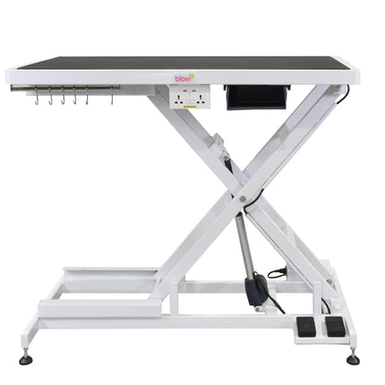 Blovi Callisto Pro - lift table with electric socket and accessory shelf, top x 65cm