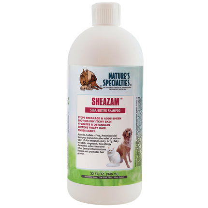 Nature's Specialties Sheazam Shampoo - Soothing - Regenerating Shampoo for Dogs and Cats, Concentrate 1:8.